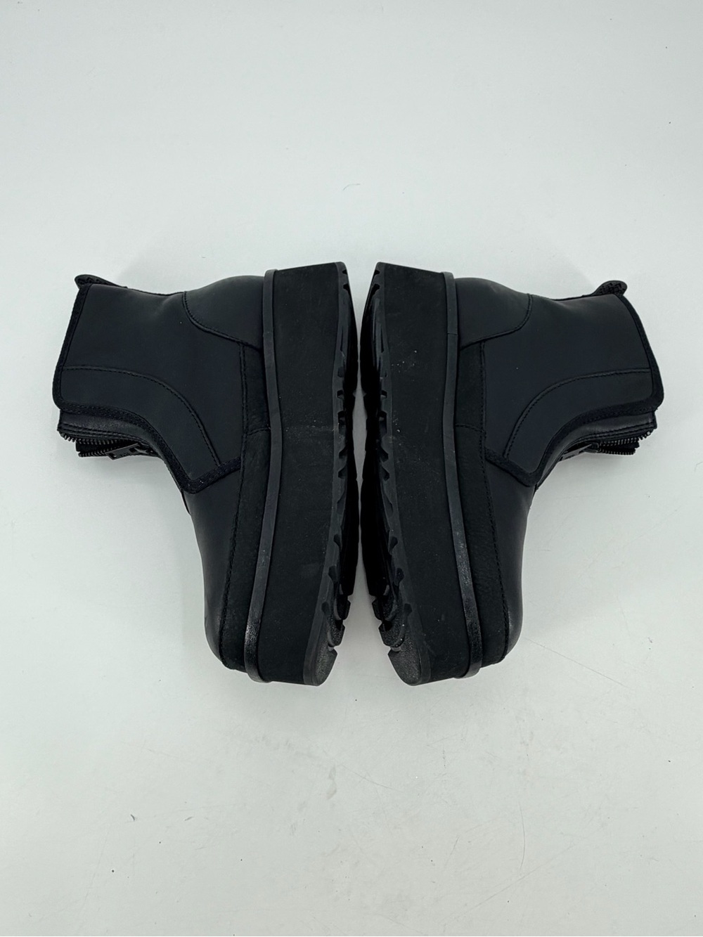 UGG Cityfunc Zip Platform Fashion Boots Womens Size 9.5 Black Water resistant - Picture 5 of 6